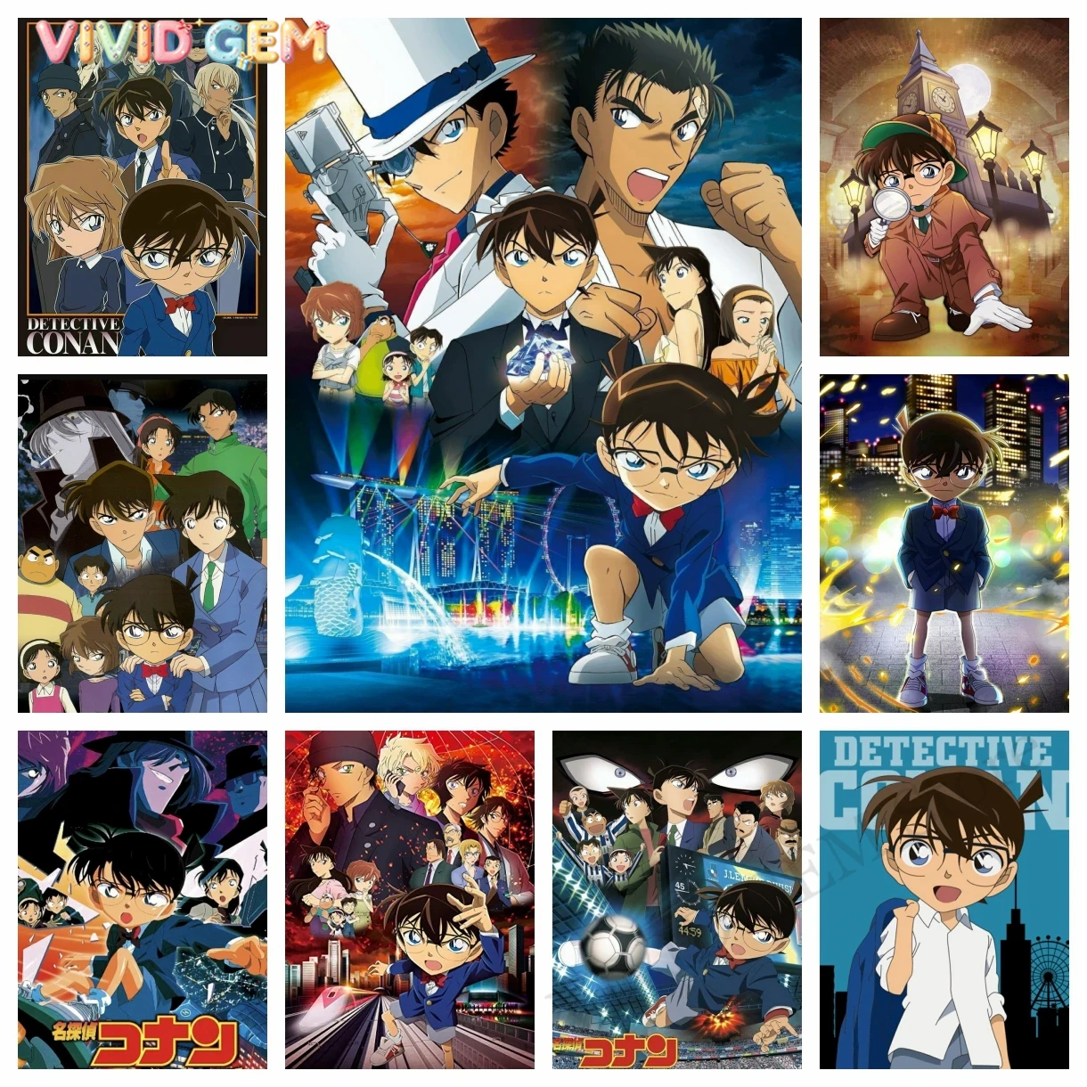 Embroidery X Stitch - VIVID GEM 2024 New Detective Conan