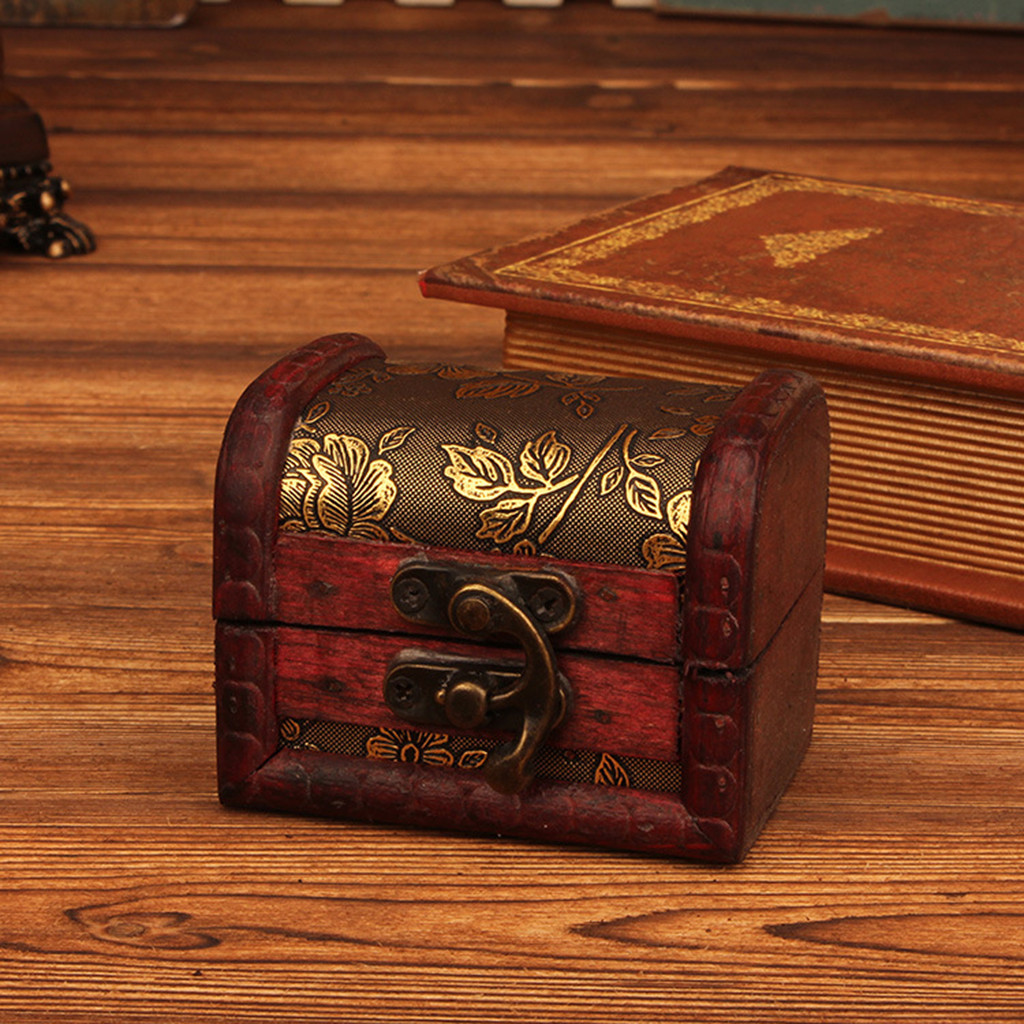 Embroidery Fashion - Chinese Style Vintage Wooden Jewelry Box