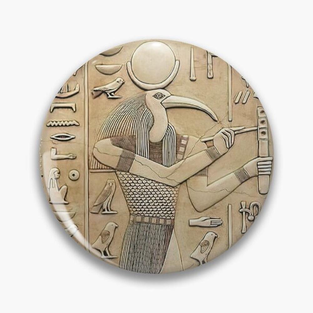 Ancient Egyptian God Thoth Pin - Embroidery Icon ulasan dan harga
