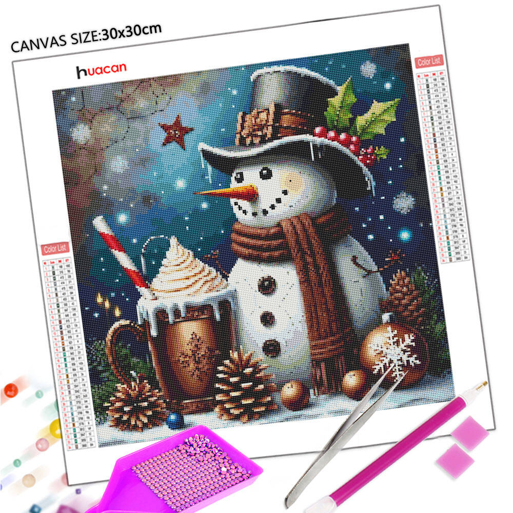 HUACAN DIY 5D Diamond Painting - Embroidery Xmas ulasan dan harga