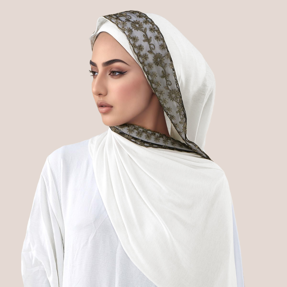 Lace Embroidery Cotton Jersey  - Embroidery Fashion ulasan dan harga