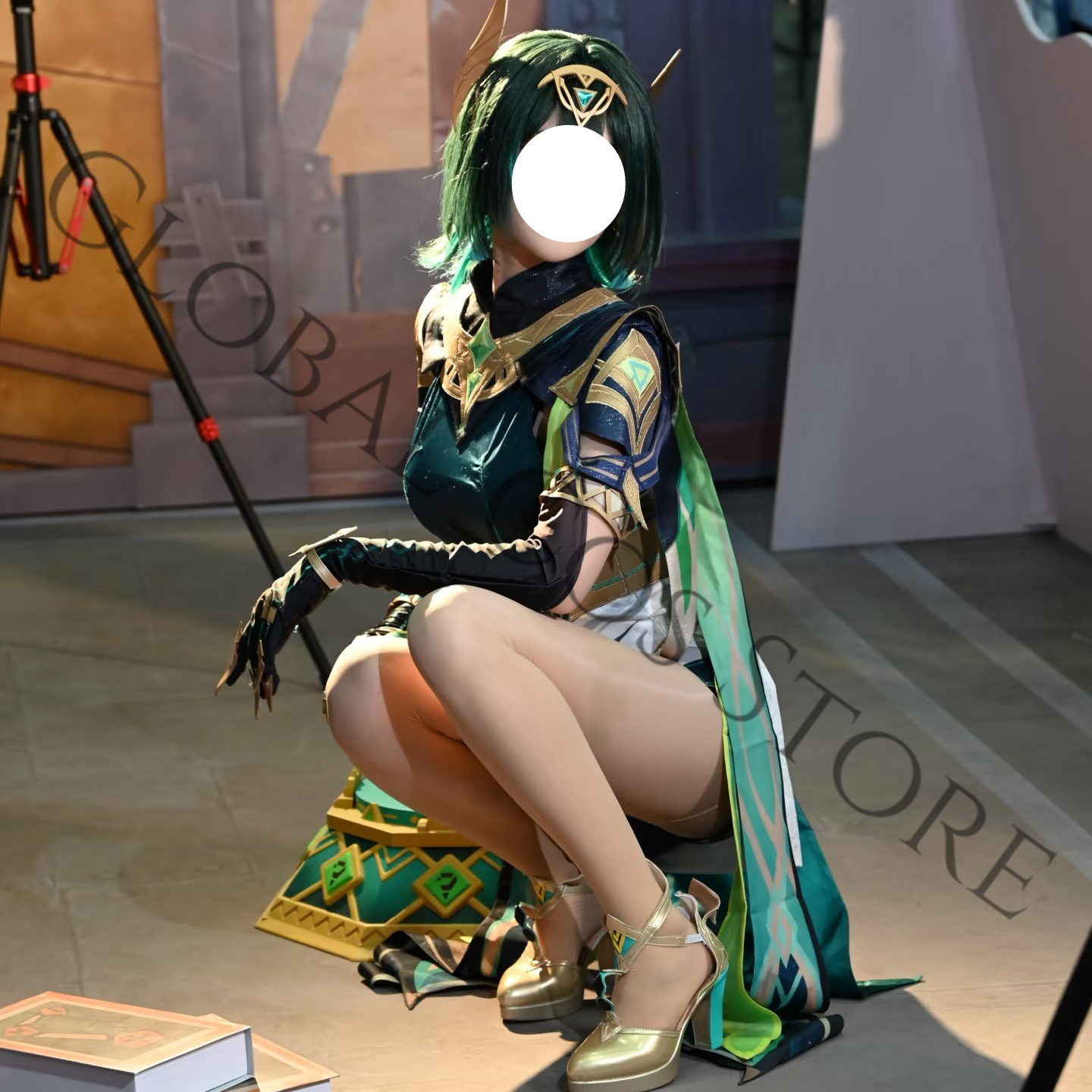 Nefer Cosplay Costume Full Set - Embroidery Knit ulasan dan harga