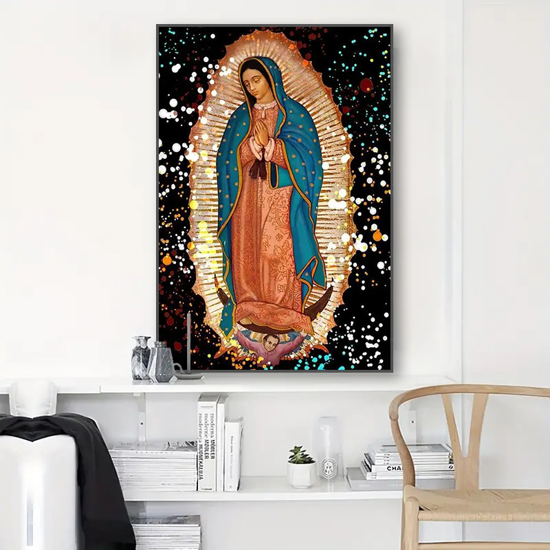 Retro Lady of Guadalupe 5D DIY - Embroidery Icon ulasan dan harga