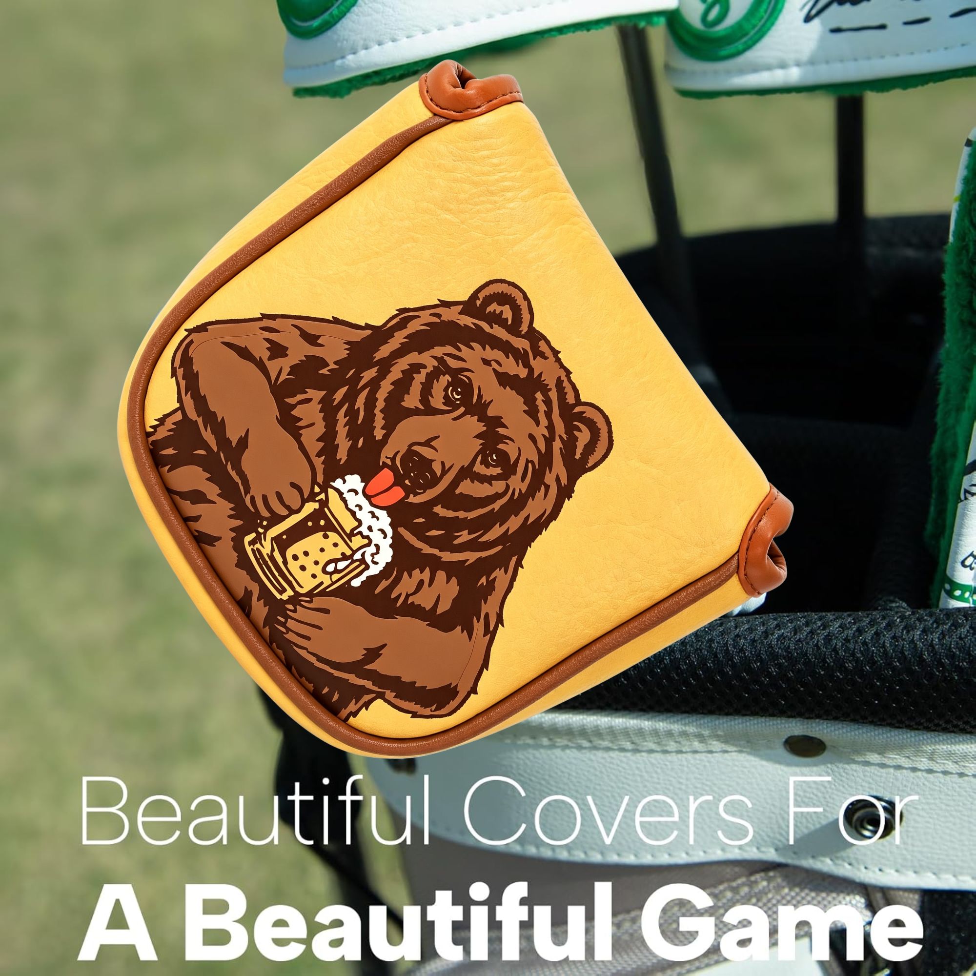 Skull Embroidered Golf Mallet  - Embroidery Xmas ulasan dan harga