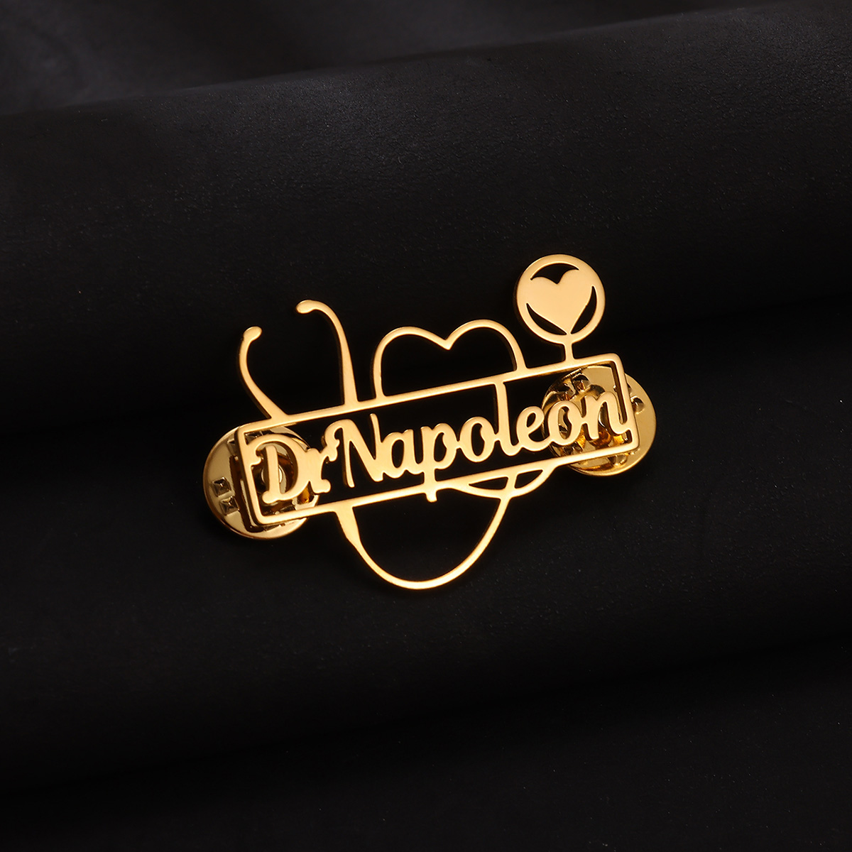 Custom Stethoscope Brooch Pers - Embroidery Icon ulasan dan harga
