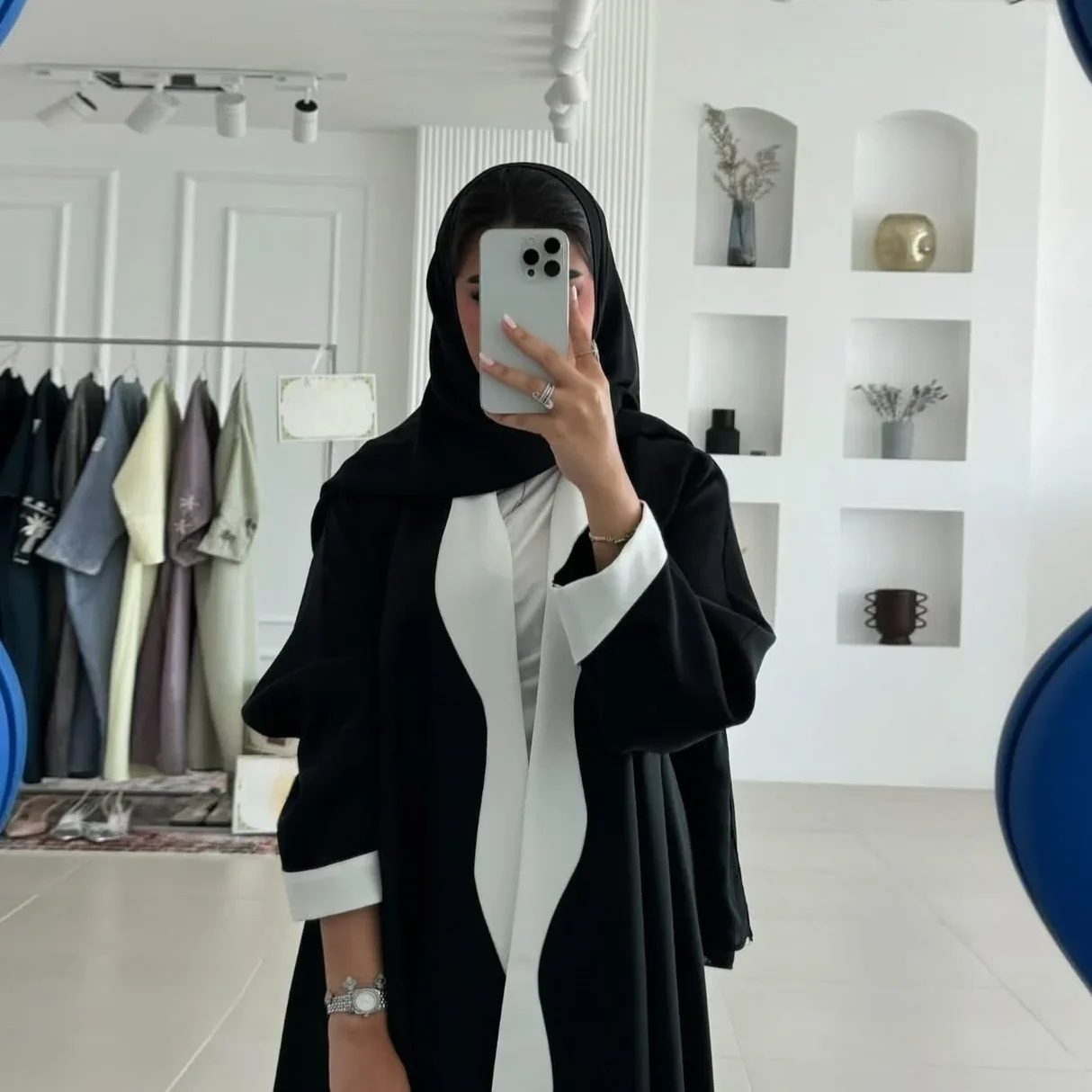 Open Kimono Abaya Dubai Islam  - Embroidery Kebaya ulasan dan harga
