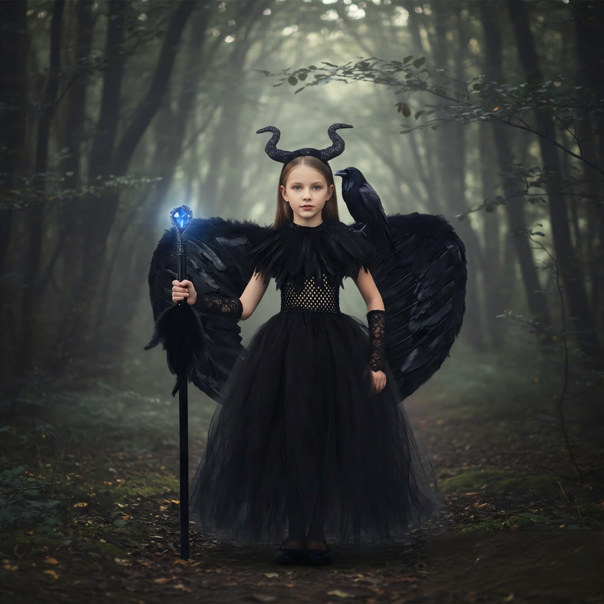 Gothic Girls Dark Evil Witch C - Embroidery Gothic ulasan dan harga