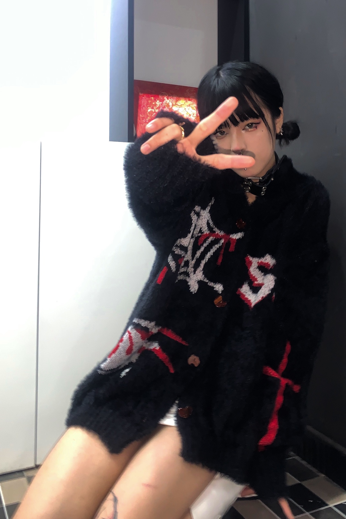 Y2k Fashion Women's Sweater Si - Embroidery Gothic ulasan dan harga