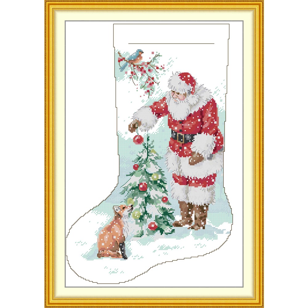 Joy Sunday News Pre-Printed Cr - Embroidery Xmas ulasan dan harga