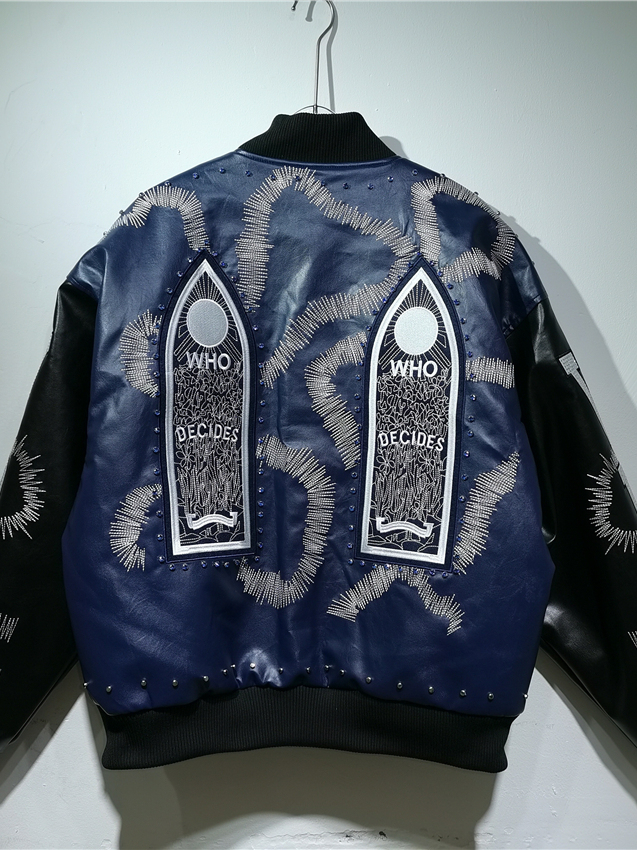 Gothic Totem Embroidery Jacket - Embroidery Gothic ulasan dan harga
