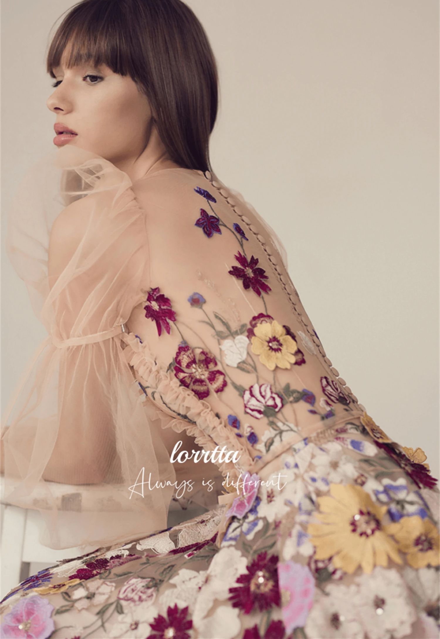 Luxury Party Dress Line A Even - Embroidery Abaya ulasan dan harga