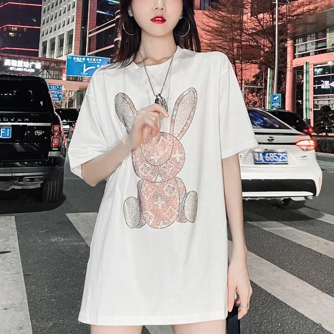 Women's Summer Casual T-Shirt: - Embroidery Fashion ulasan dan harga
