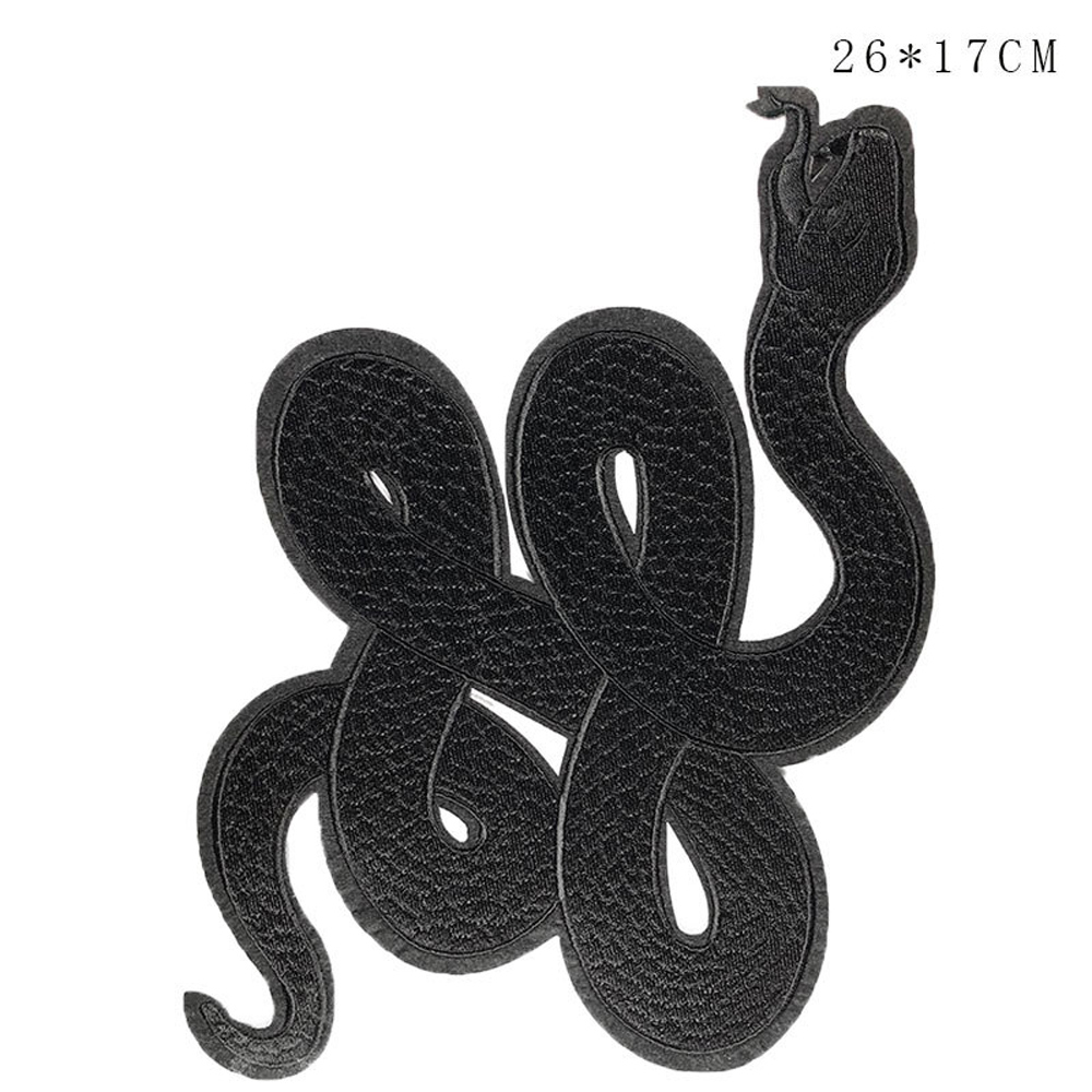 1Pc Black Snake Embroidery Pat - Embroidery Alpha ulasan dan harga