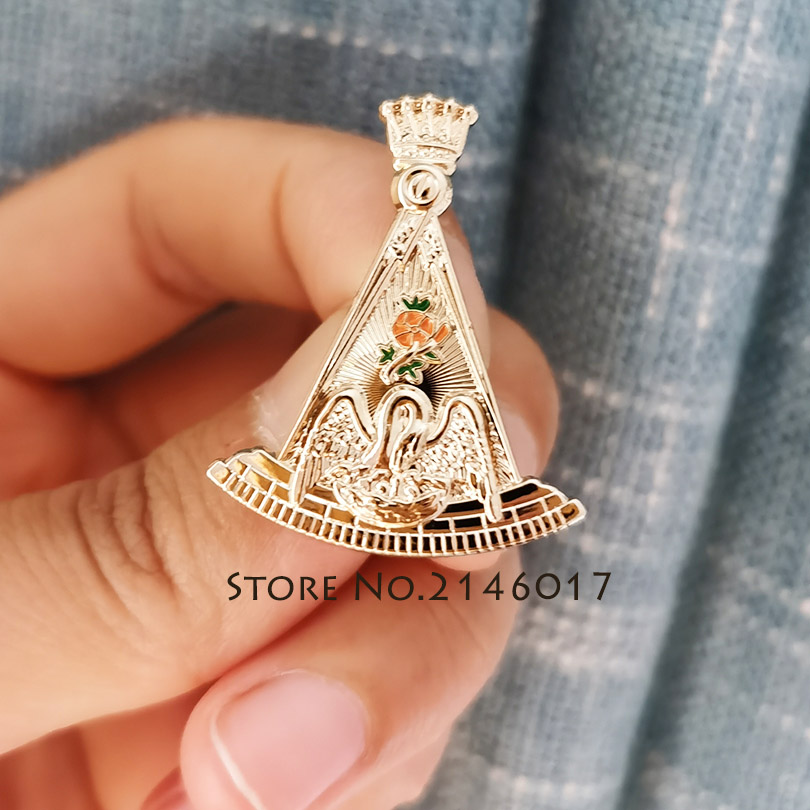 Masonic Swan Lapel Pin 18 Degr - Embroidery Icon ulasan dan harga