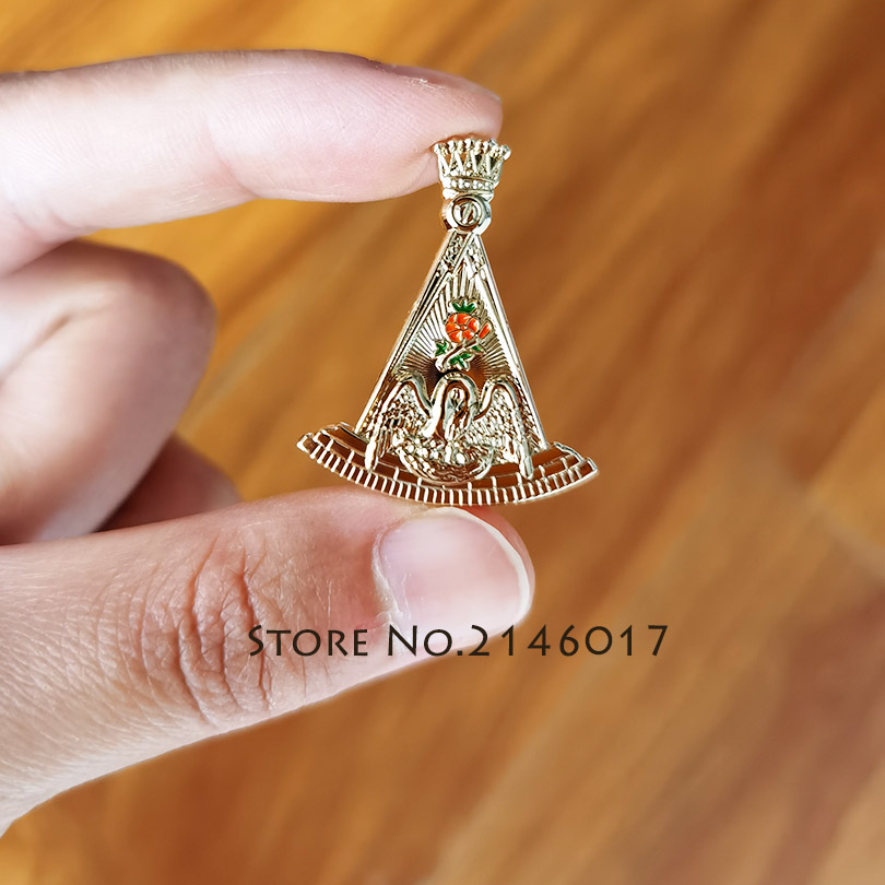 Masonic Swan Lapel Pin 18 Degr - Embroidery Icon ulasan dan harga