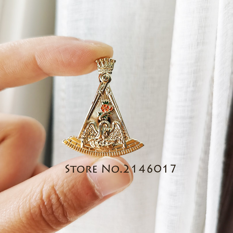 Masonic Swan Lapel Pin 18 Degr - Embroidery Icon ulasan dan harga