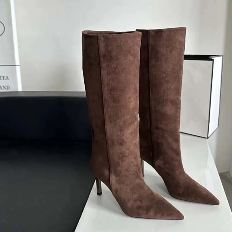 Luxury Women Long Boots Fashio - Embroidery Designer ulasan dan harga