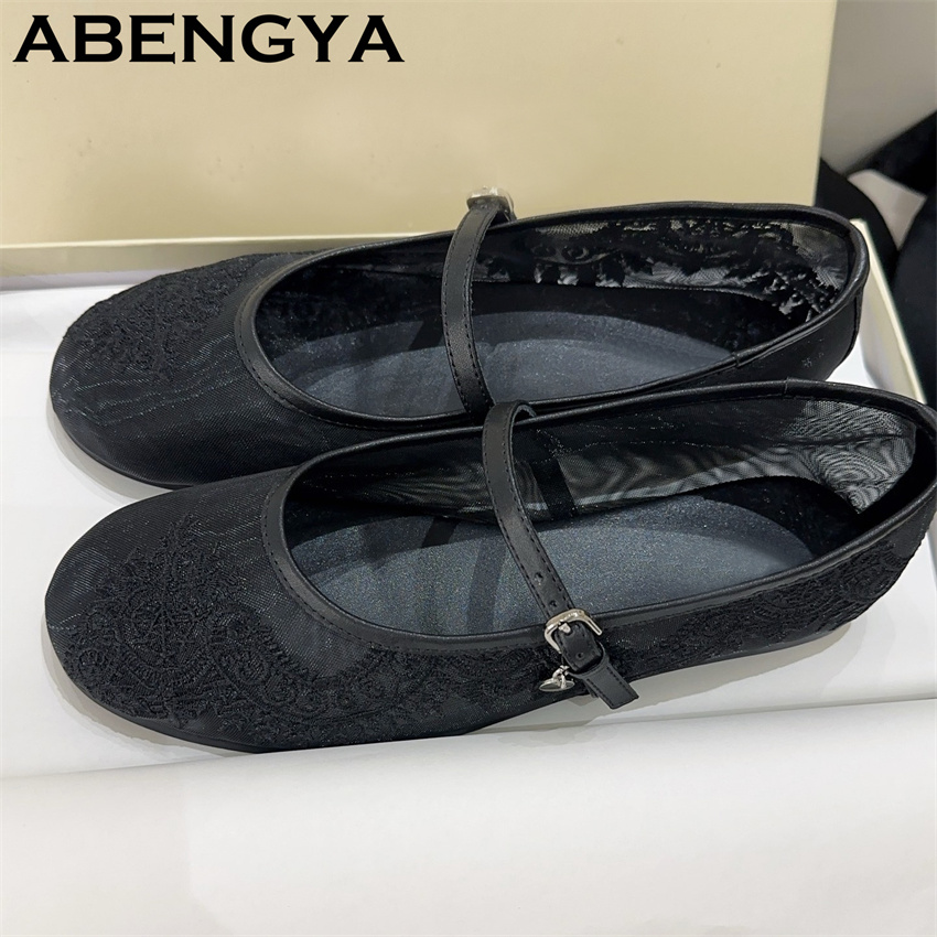 Lace Embroidery Flat Shoes for - Embroidery Designer ulasan dan harga