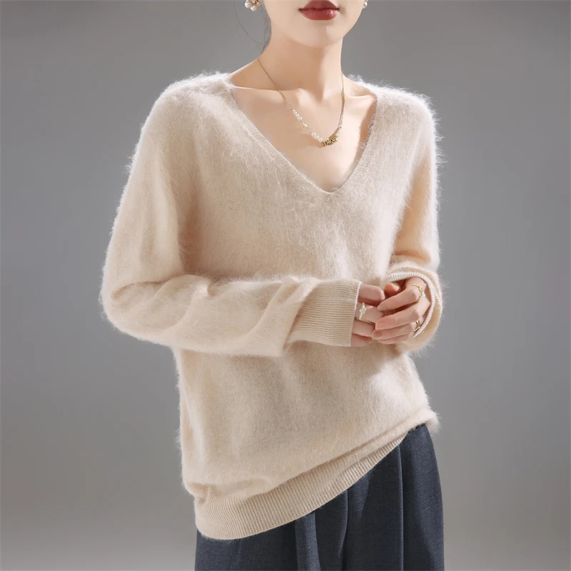 2025 Women's 100% Merino Wool  - Embroidery Knit ulasan dan harga