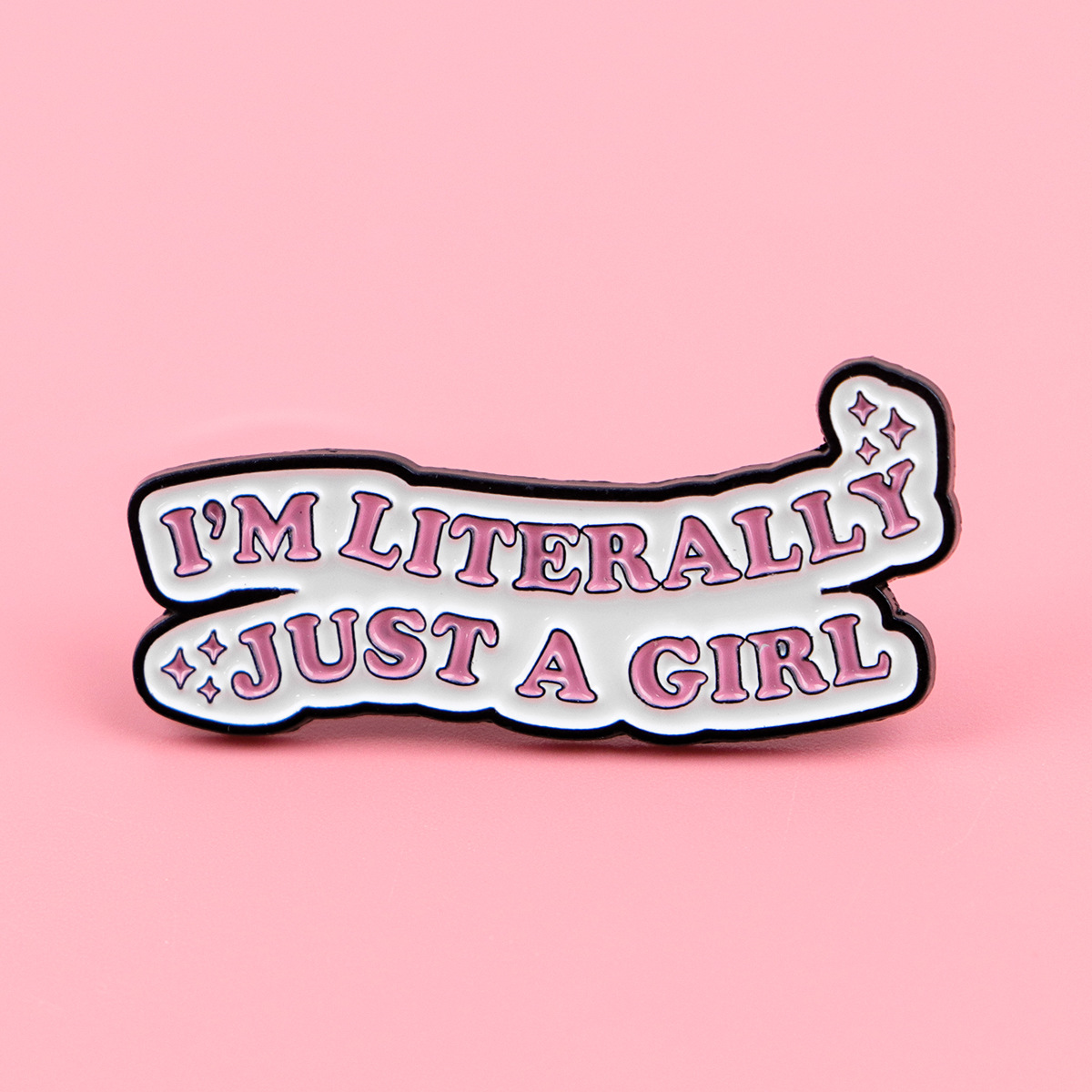 English Quote Brooch Pin Fashi - Embroidery Icon ulasan dan harga