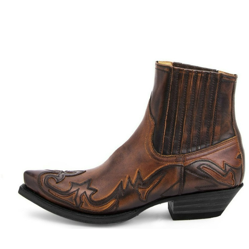 Mens Western Cowboy Boots Hand - Embroidery Designer ulasan dan harga