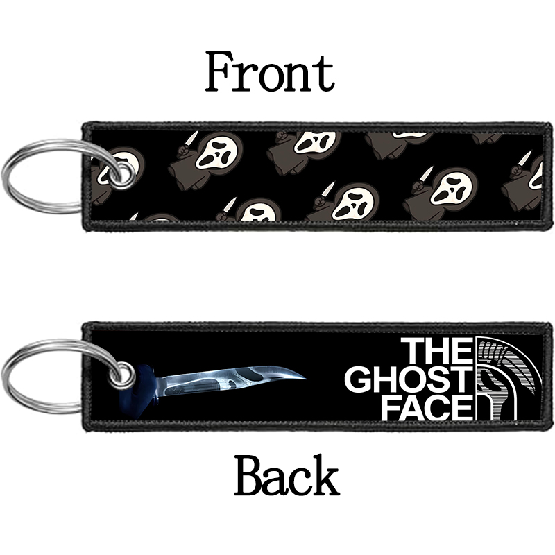 GHOST FACE Key Chain for Men W - Embroidery Gift ulasan dan harga
