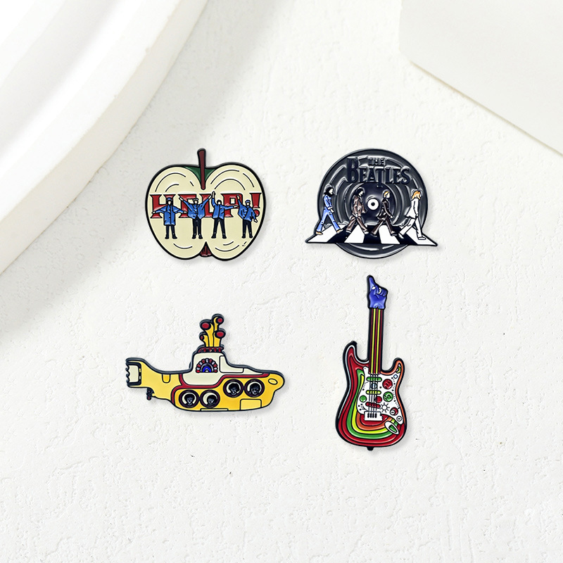 Rock Band Vintage Cross Enamel - Embroidery Icon ulasan dan harga