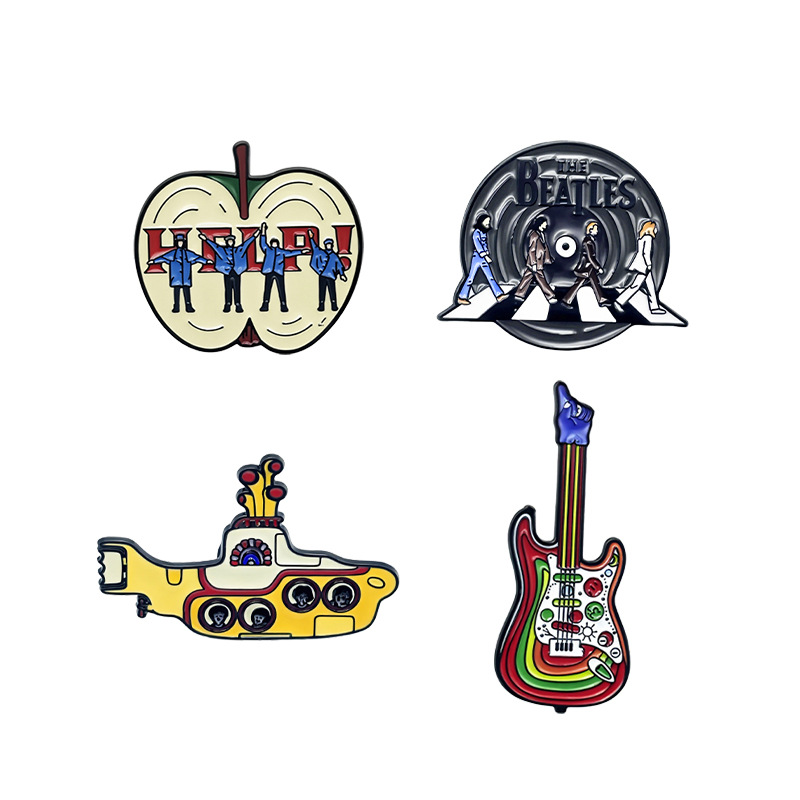 Rock Band Vintage Cross Enamel - Embroidery Icon ulasan dan harga