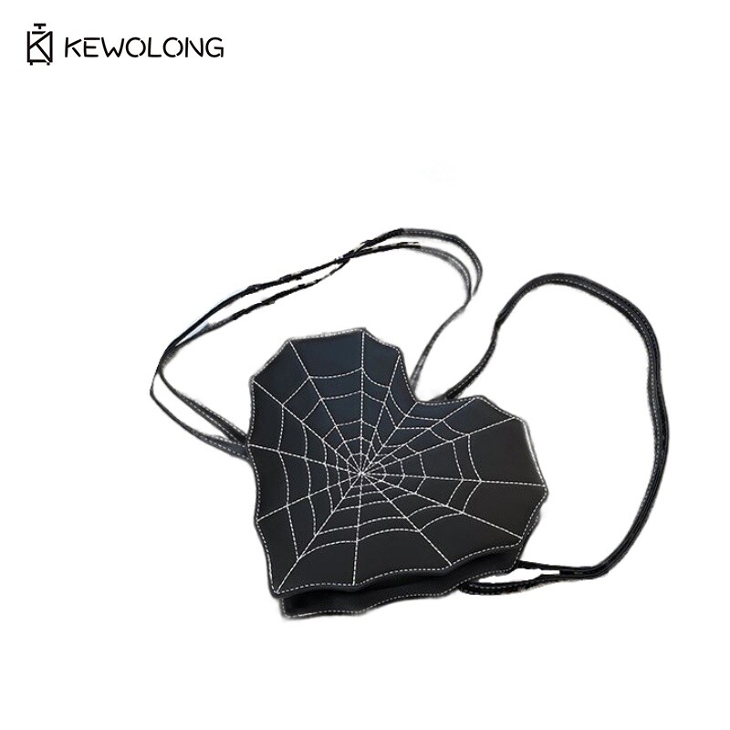 Gothic Bat Shape Shoulder Bag  - Embroidery Gothic ulasan dan harga
