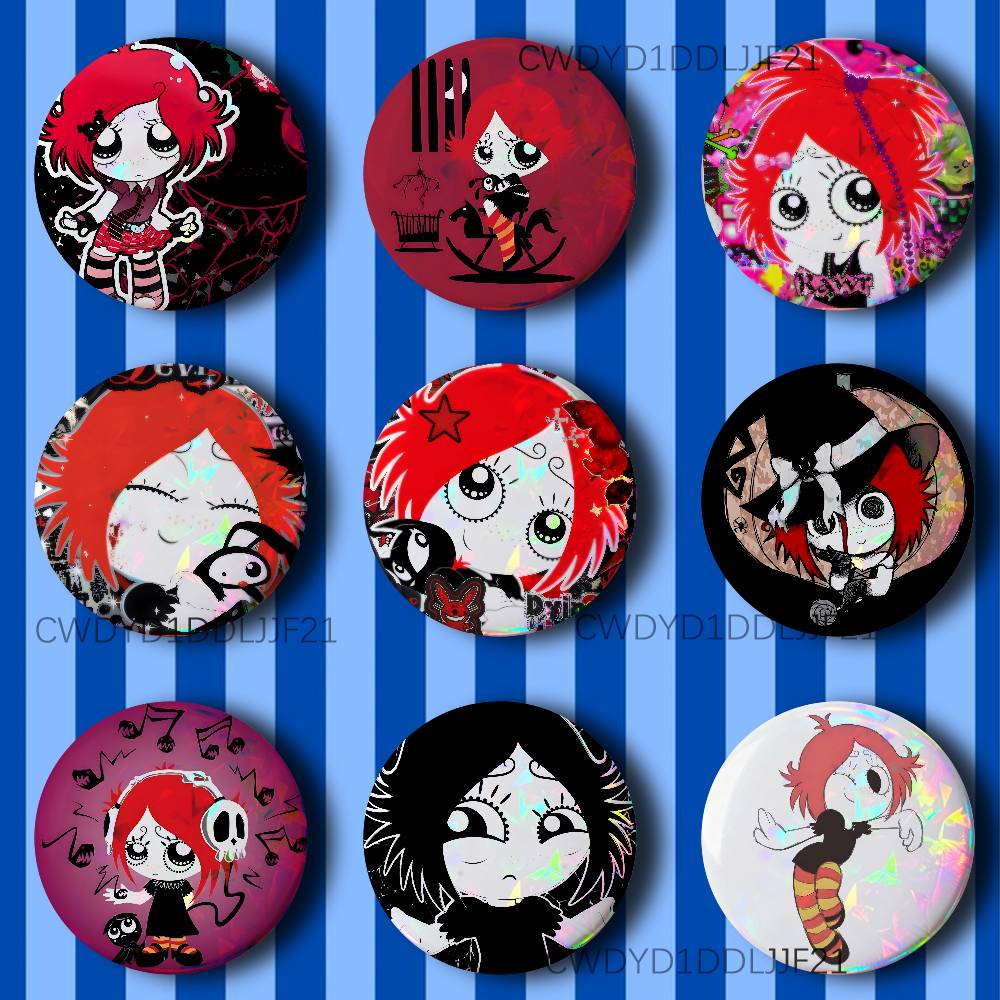 R-Ruby Gloom Gothic Badge Broo - Embroidery Gothic ulasan dan harga