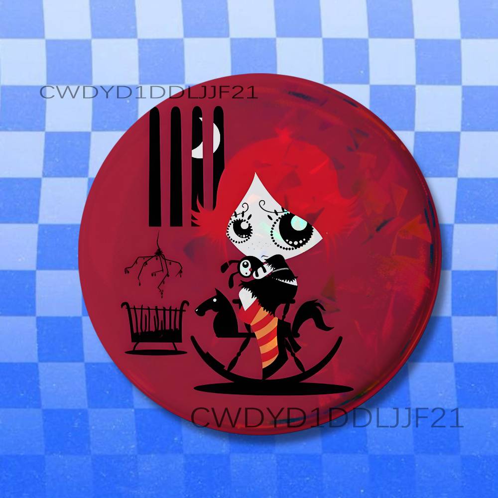 R-Ruby Gloom Gothic Badge Broo - Embroidery Gothic ulasan dan harga