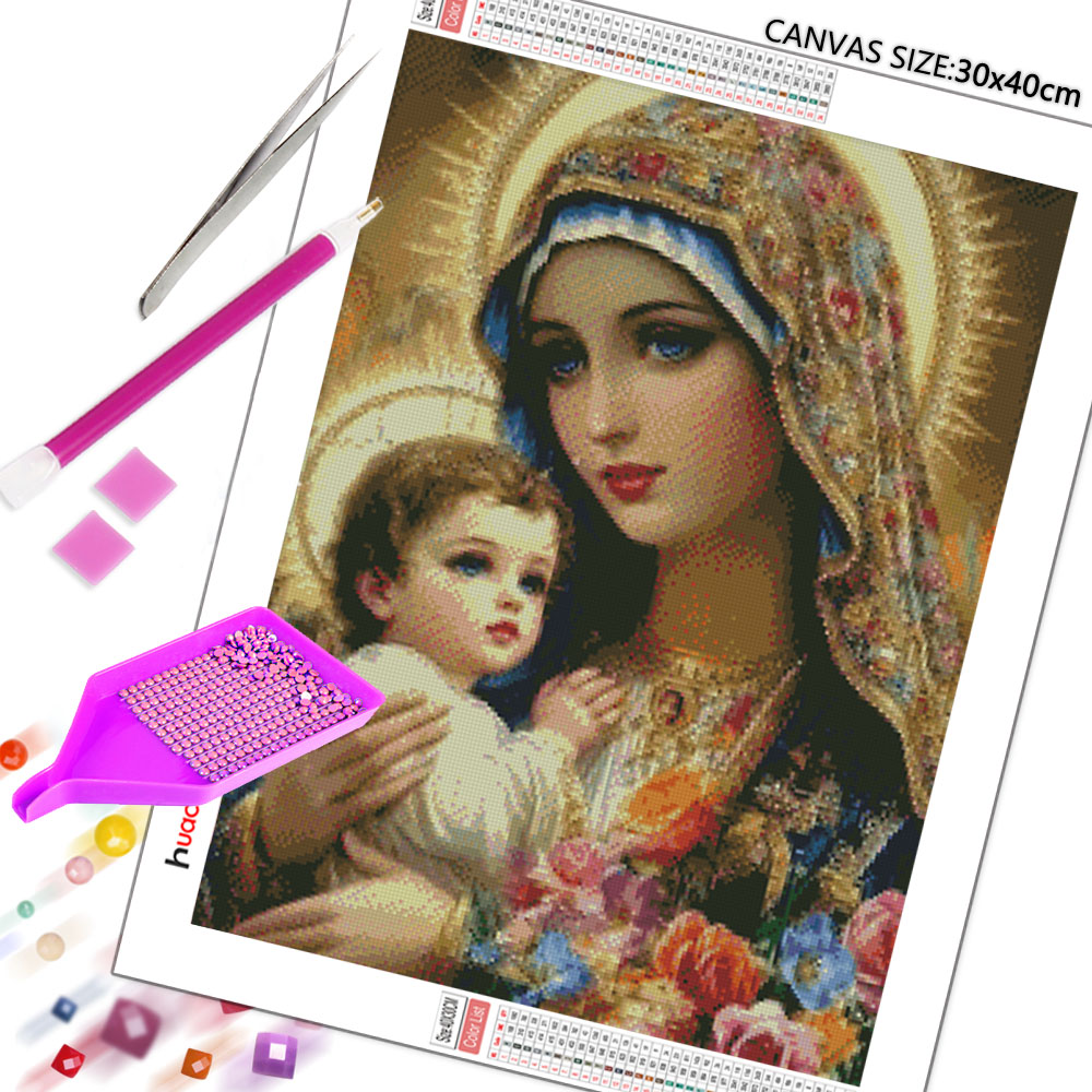 Huacan 5D DIY Diamond Painting - Embroidery Icon ulasan dan harga
