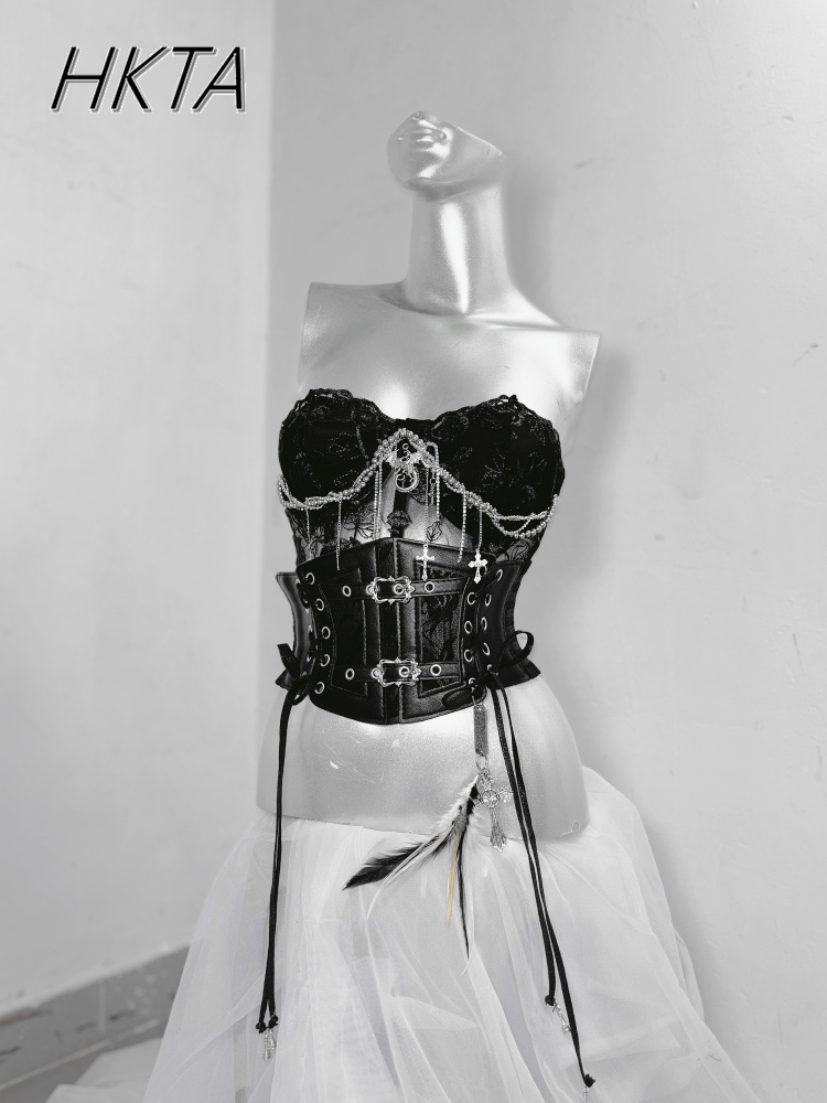 Dark Style Goth Metal Chain Wa - Embroidery Gothic ulasan dan harga