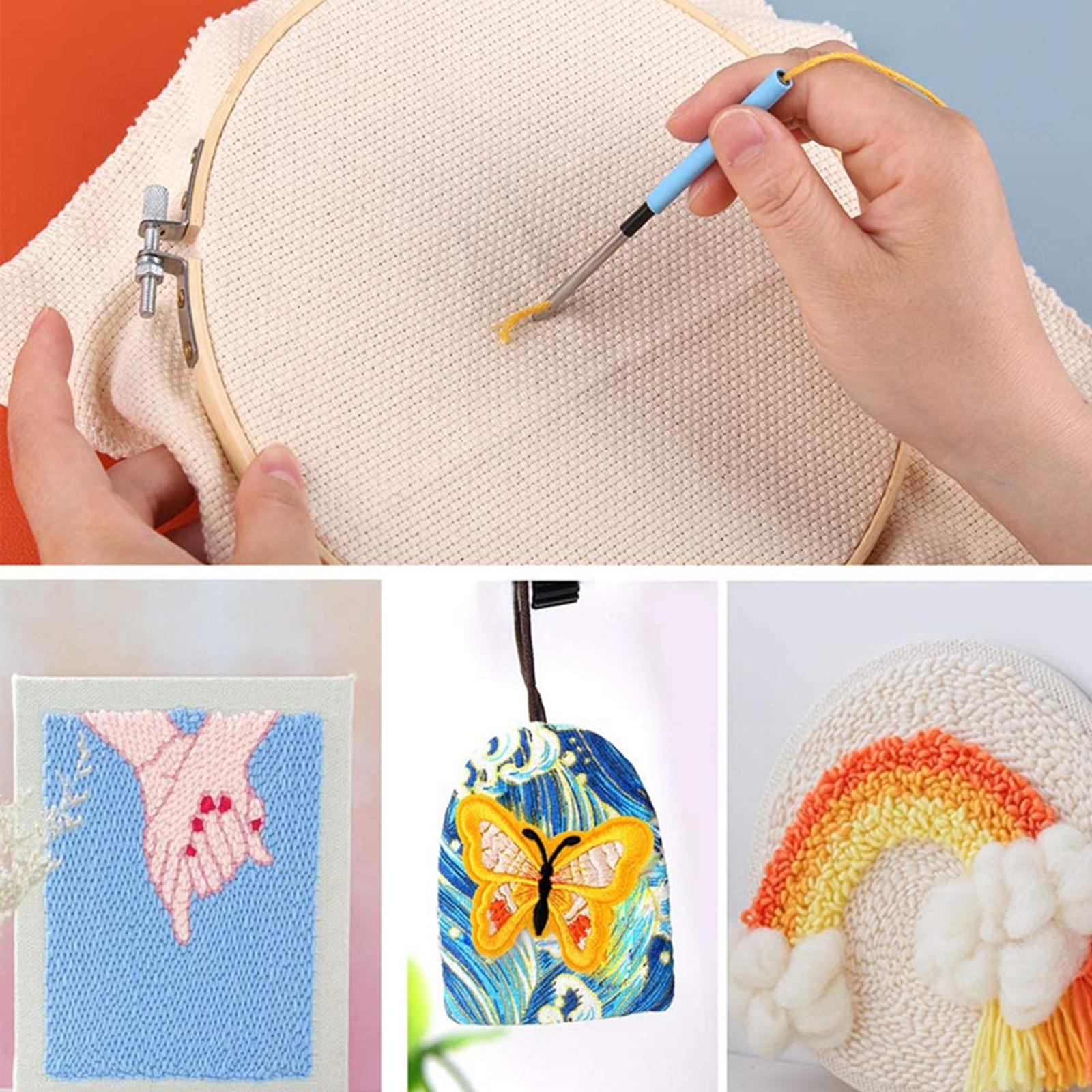 Punch Needle Embroidery Kit wi - Embroidery Kit Set ulasan dan harga
