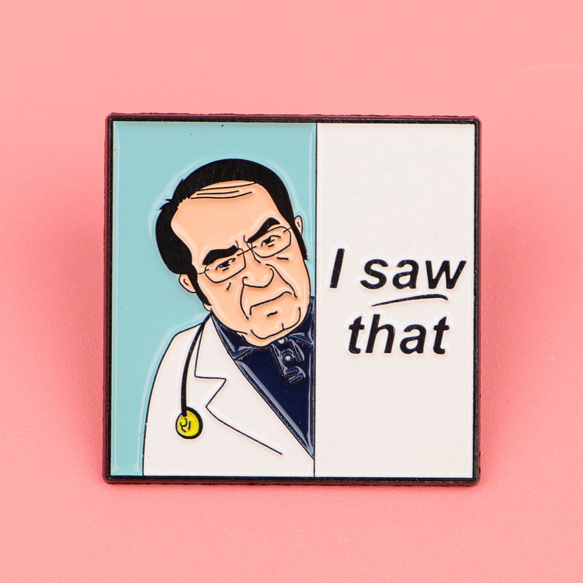 Medical Doctor Character Brooc - Embroidery Icon ulasan dan harga