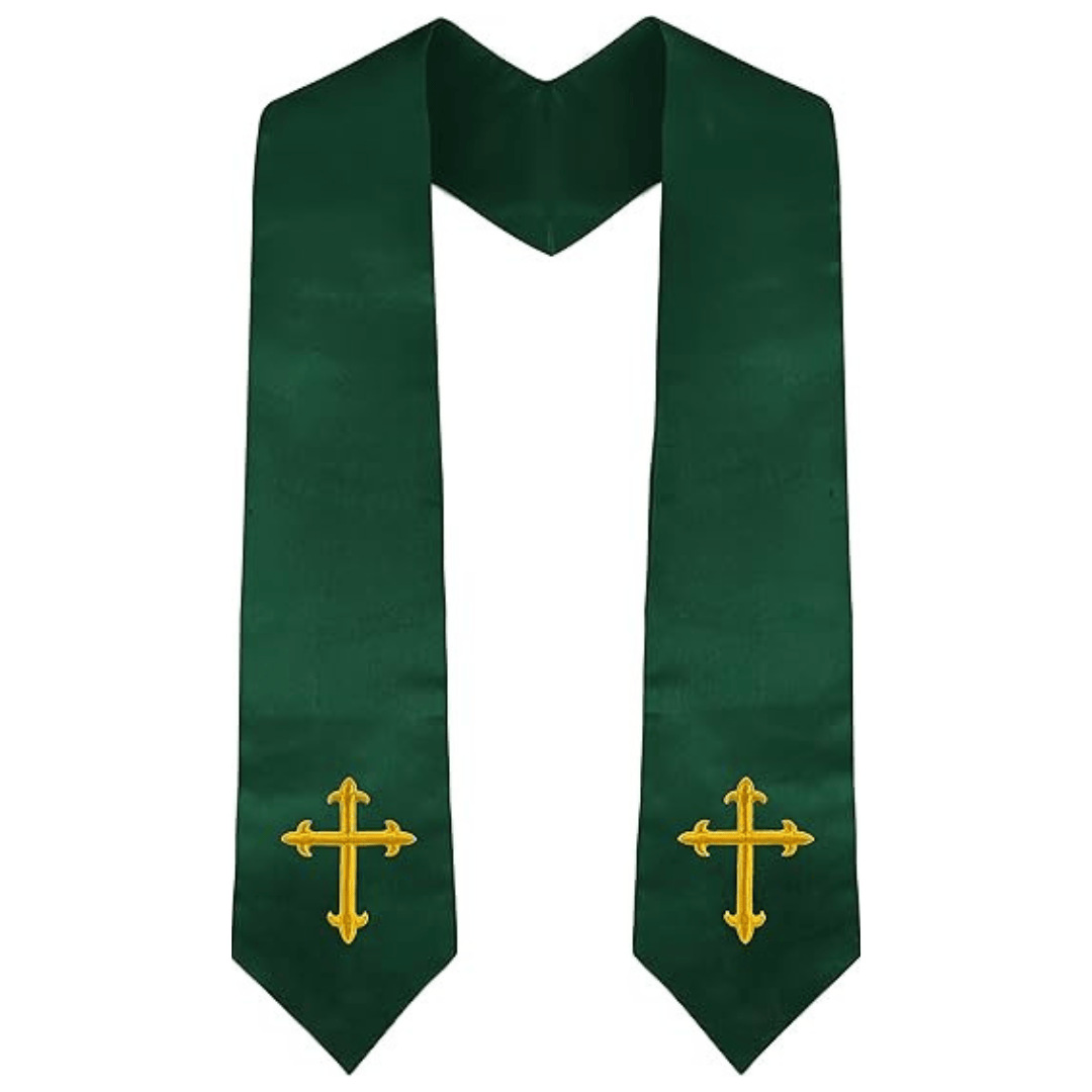 Reversible Clergy Stole Double - Embroidery Knit ulasan dan harga