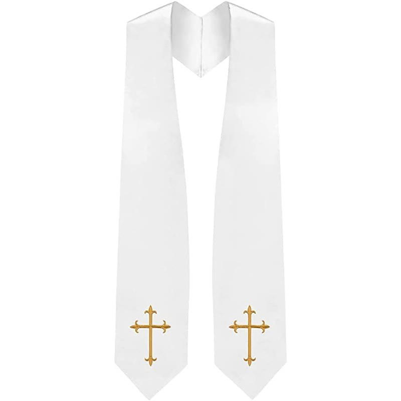 Reversible Clergy Stole Double - Embroidery Knit ulasan dan harga