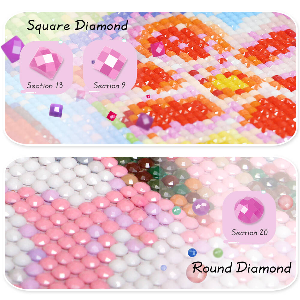HUACAN Ice Diamond Butterfly A - Embroidery Icon ulasan dan harga