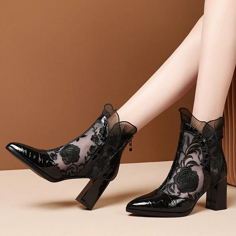High Heels Women Sexy Embroide - Embroidery Abaya ulasan dan harga