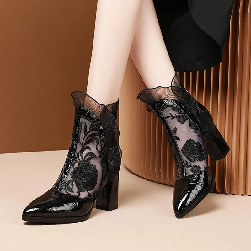 High Heels Women Sexy Embroide - Embroidery Abaya ulasan dan harga
