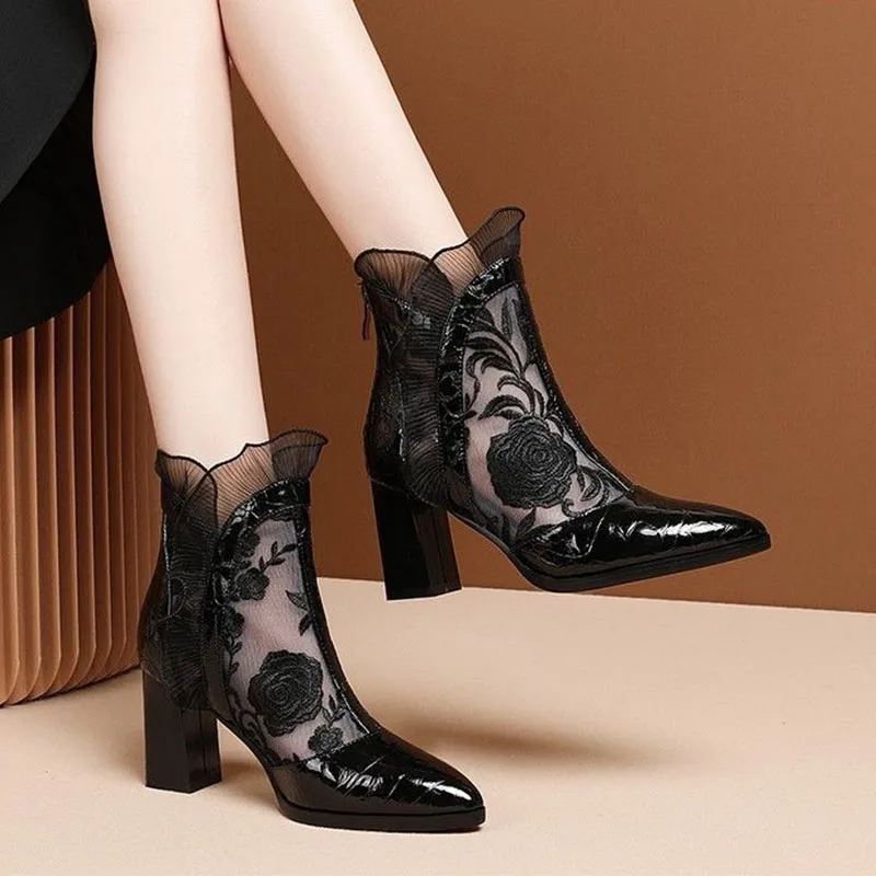 High Heels Women Sexy Embroide - Embroidery Abaya ulasan dan harga