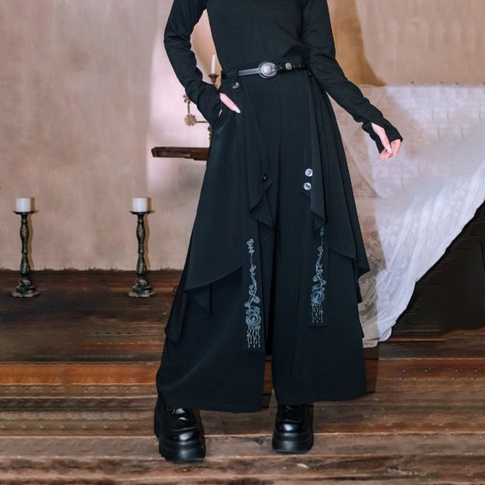 Dark Gothic Embroidered Ribbon - Embroidery Gothic ulasan dan harga
