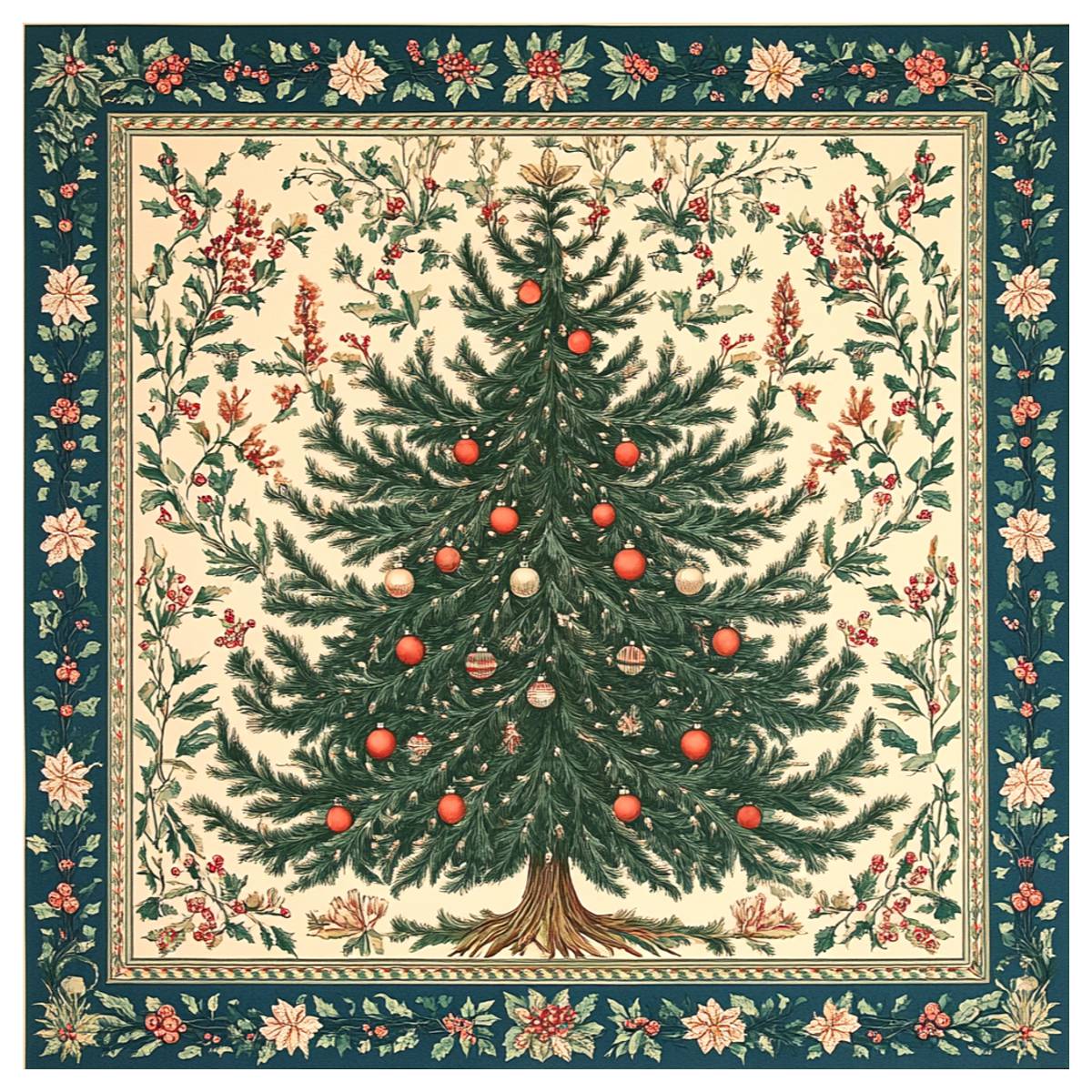 Christmas tree cross stitch Ki - Embroidery Xmas ulasan dan harga