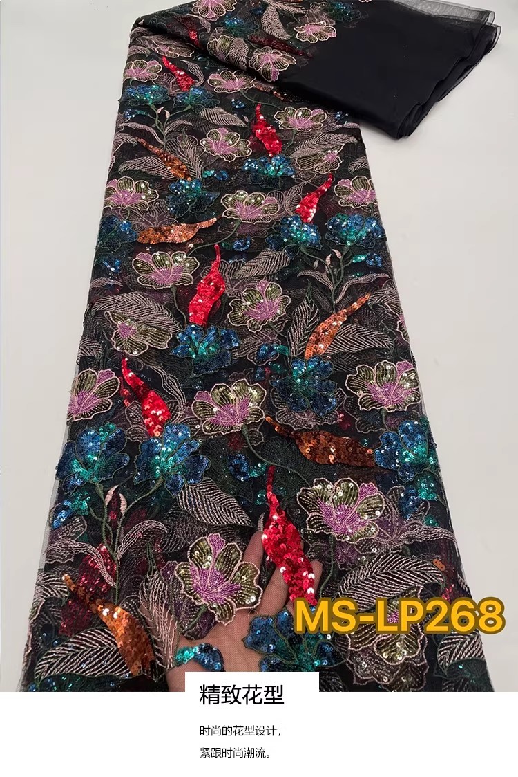 1yard Luxury Double color bead - Embroidery Abaya ulasan dan harga