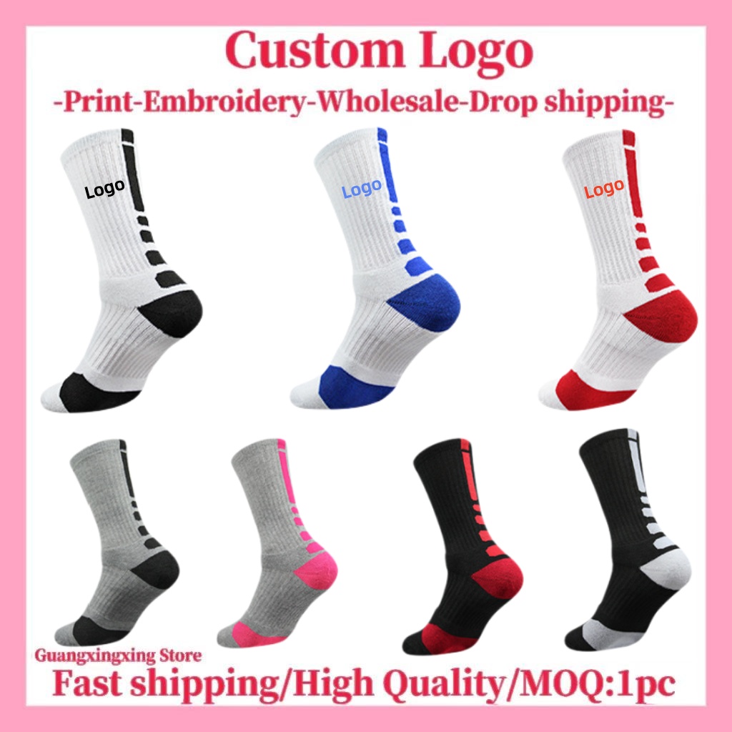 Customized socks Customized pr - Embroidery Knit ulasan dan harga