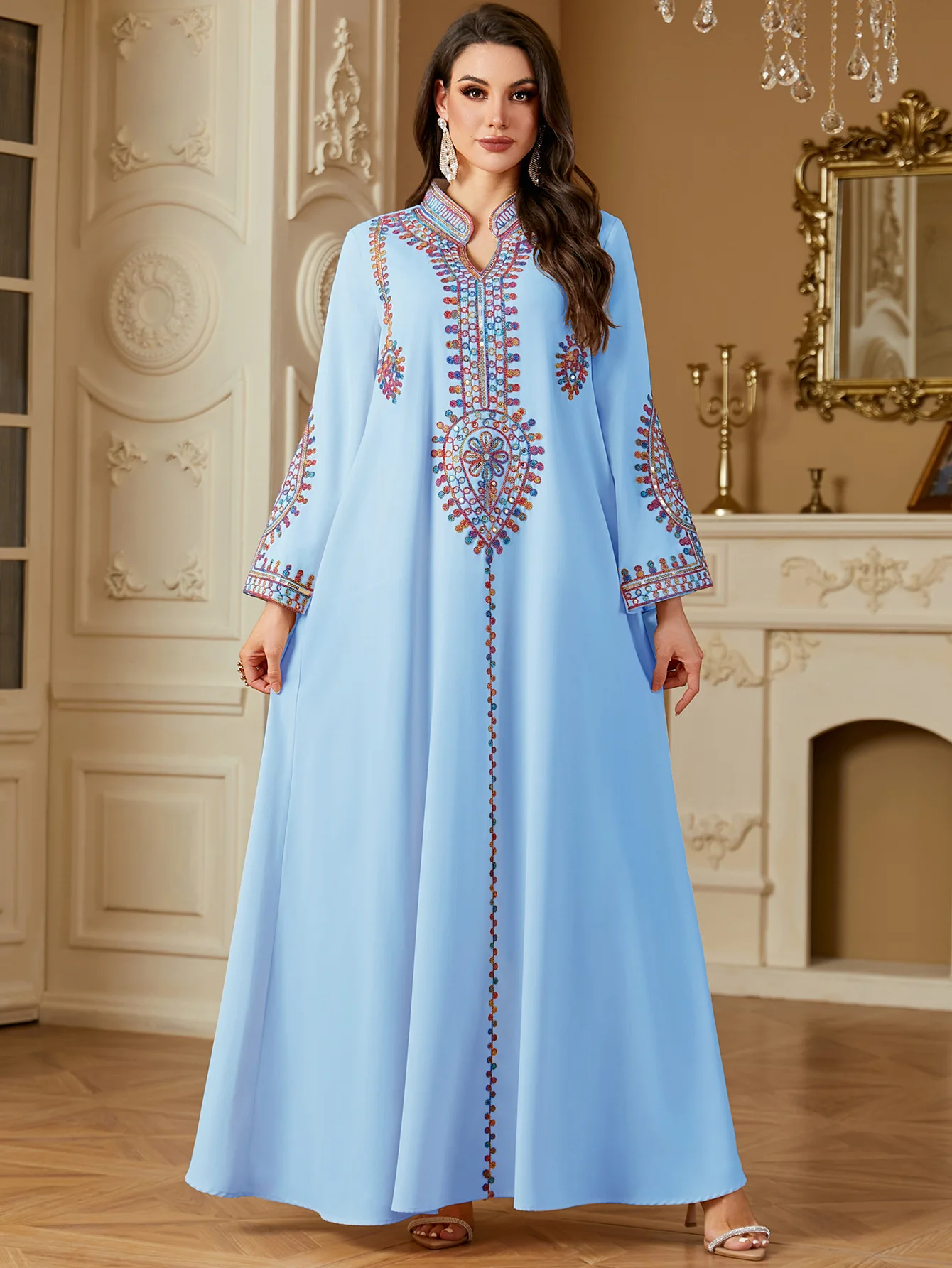 Eid Embroidery Party Dress Wom - Embroidery Kebaya ulasan dan harga